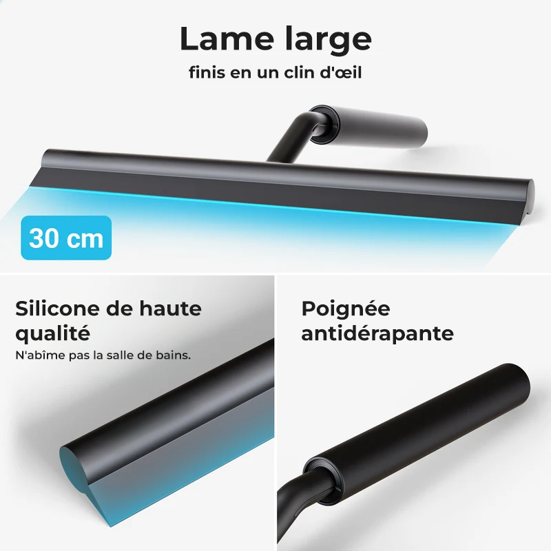 Racleur de douche télescopique