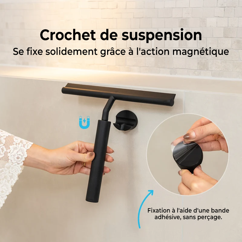 Racleur de douche télescopique