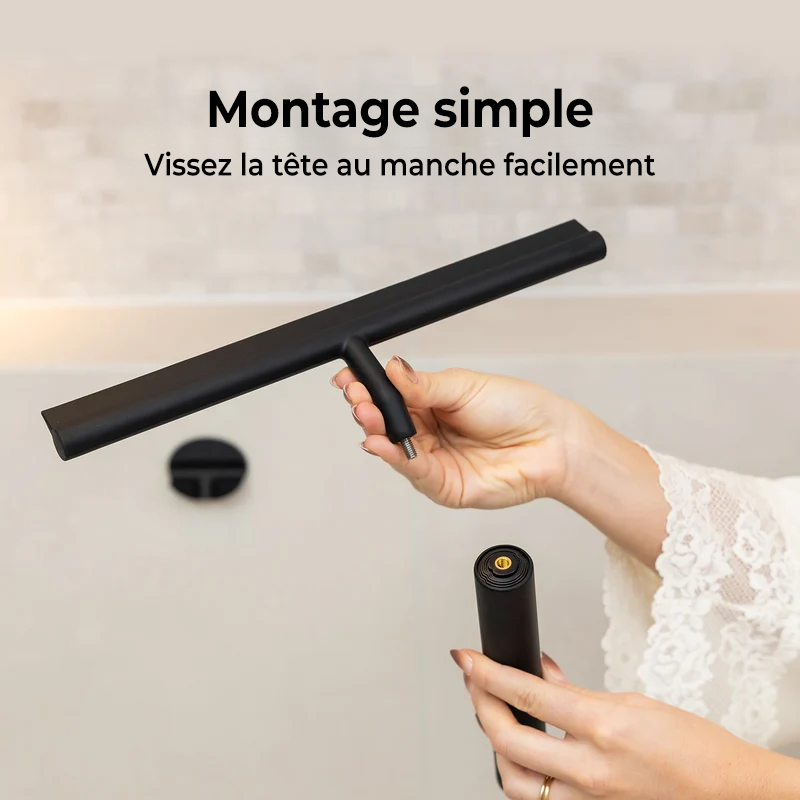 Racleur de douche télescopique